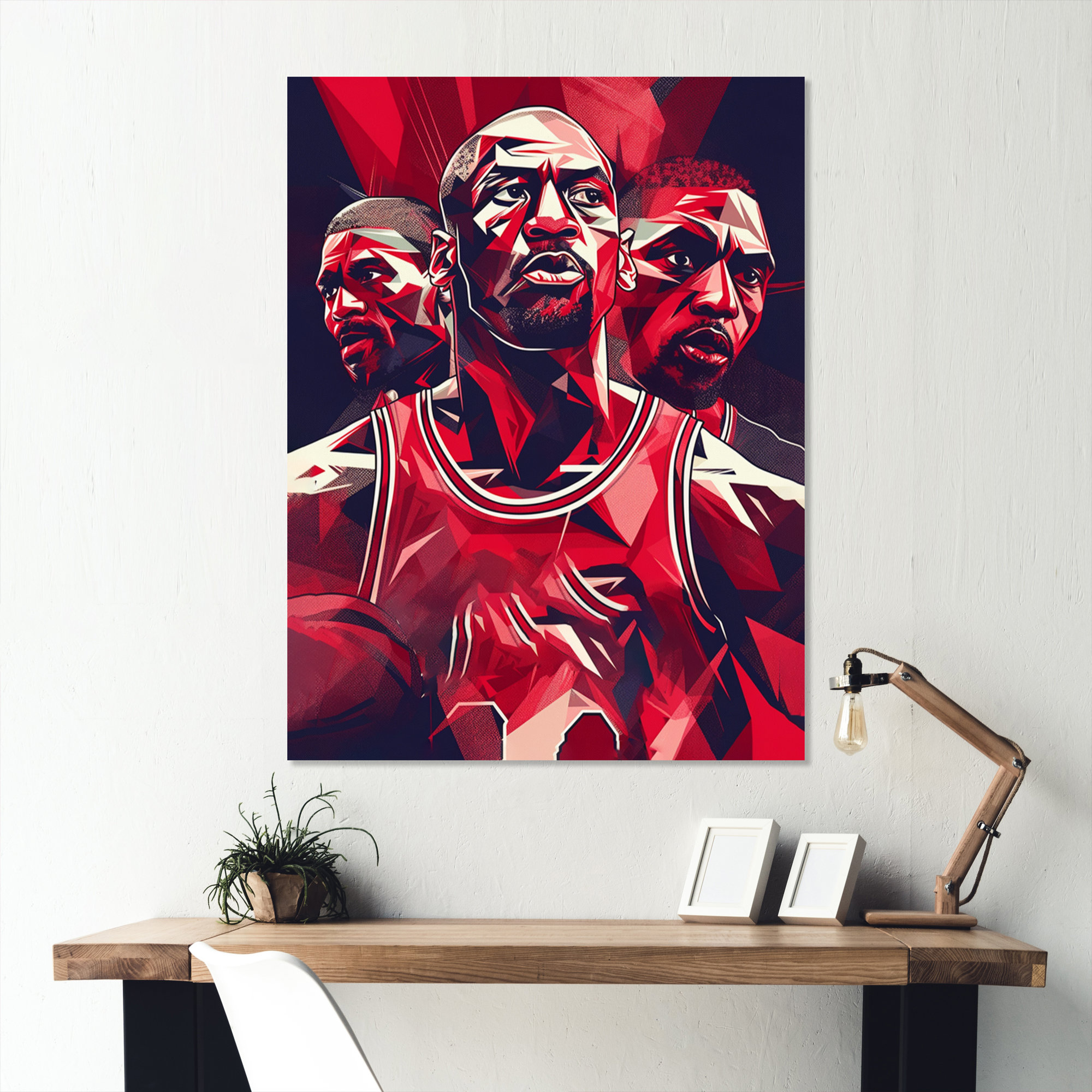 IDEA4WALL Pop Urban Street Urban Kobe Bryant Brick Wall On Canvas Bold Art