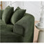 Canapé modulaire courbé à 4 places Modern Cloud, canapé de salon à compression minimaliste, sans assemblage requis, chenille, vert-826983816