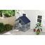 Grande clôture pour chat d'extérieur Catio, maisonnette en bois pour chats multiples, avec couvercle imperméable, 2 condos, 4 plateformes, pont, portes, gris