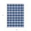 Tapis extérieur lavable à carreaux bleu marine et ivoire 9 pi x 12 pi
