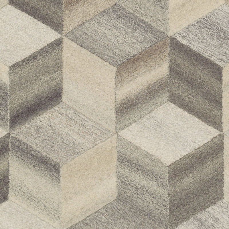 Pucklechurch Wool Geometric Indoor Rug, Round 8'