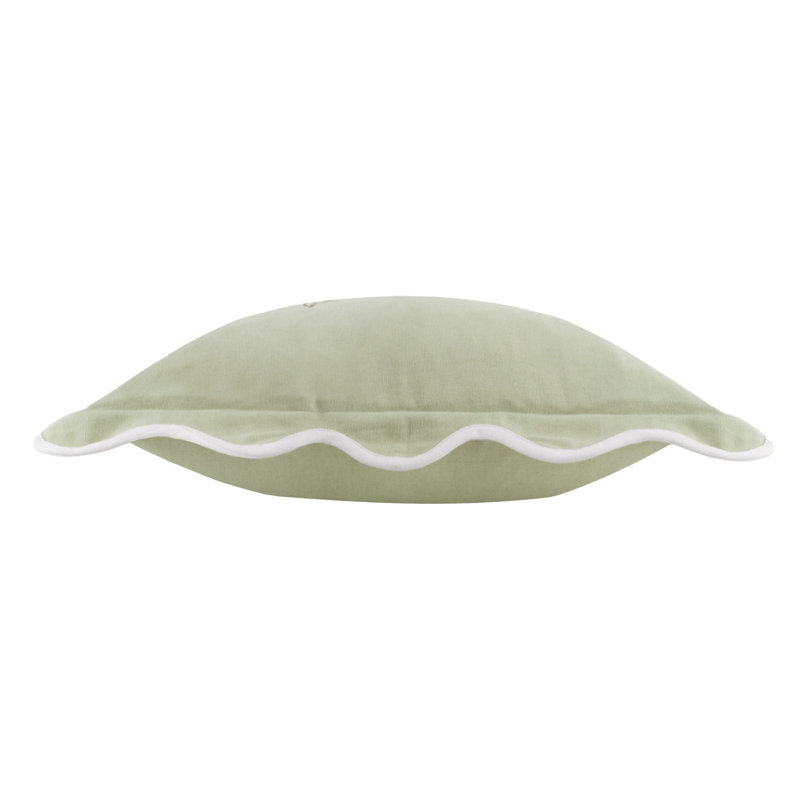 Adele Floral Green Square Cushion Cover