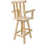 Tabouret de bar rustique - Fabrication en bois de sapin-23347739