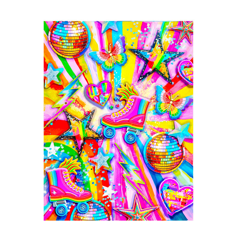 Art sur toile Jess Stempel Rainbow Rays, H 19 po x l 14 po
