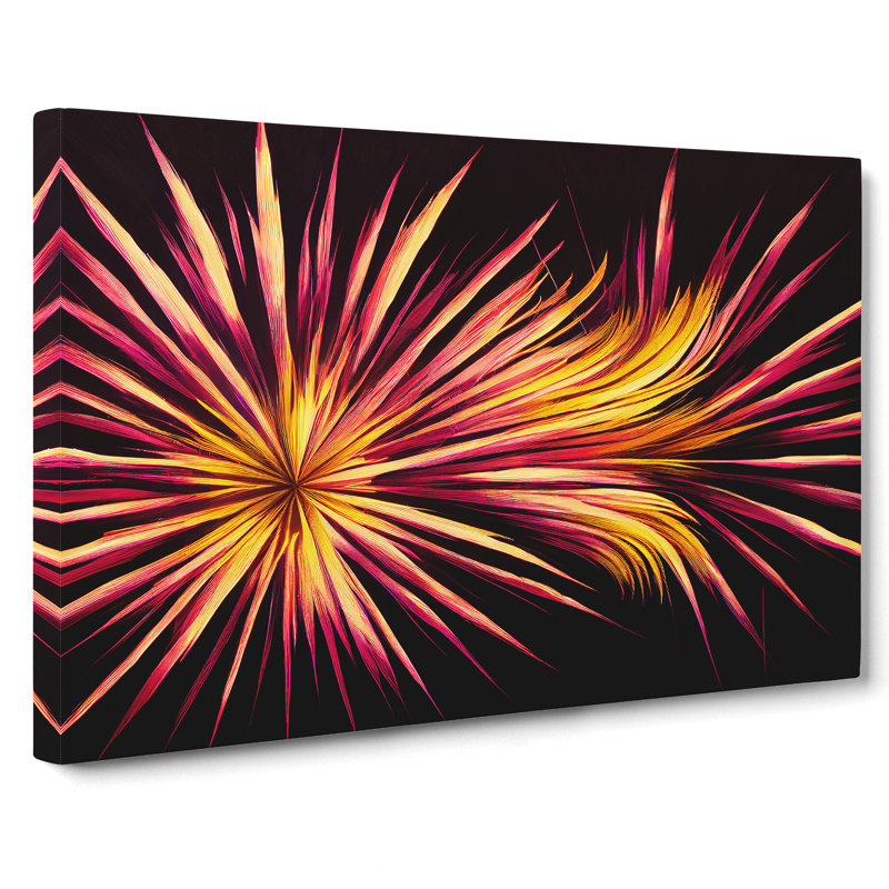 Wondrous Fireworks - Wrapped Canvas Print