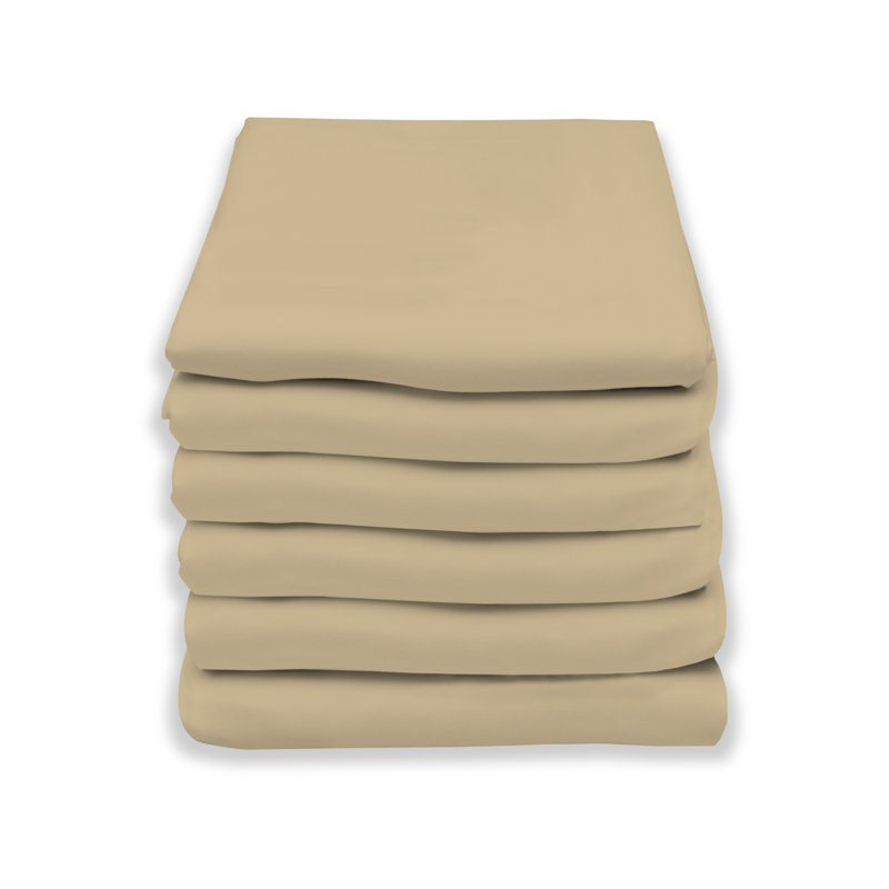 Drap-housse 100% coton 300 fils 300 fils, Blanc, Grand