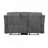 Gray Chenille Loveseat w/Console
