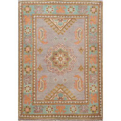Tapis de vestibule oriental traditionnel Kazak 2x3
