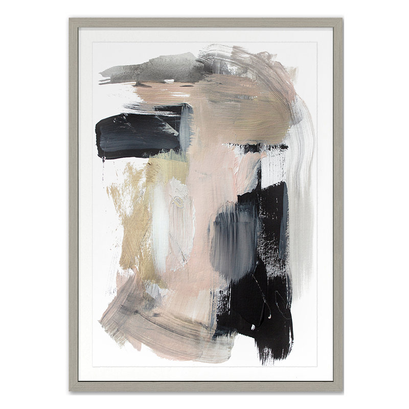 «Summer 2022 Subtle Gestures 2», reproduction encadrée sur papier par Hope Bainbridge, Cadre simple gris, H 30 po x l 22 po