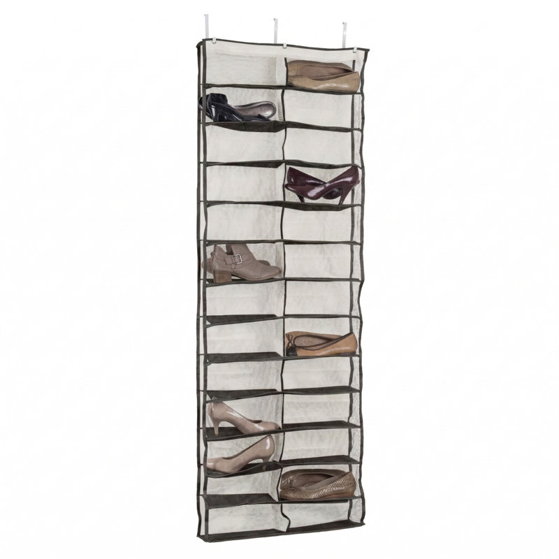  Porte-chaussures 26 poches en cachemire, Beige