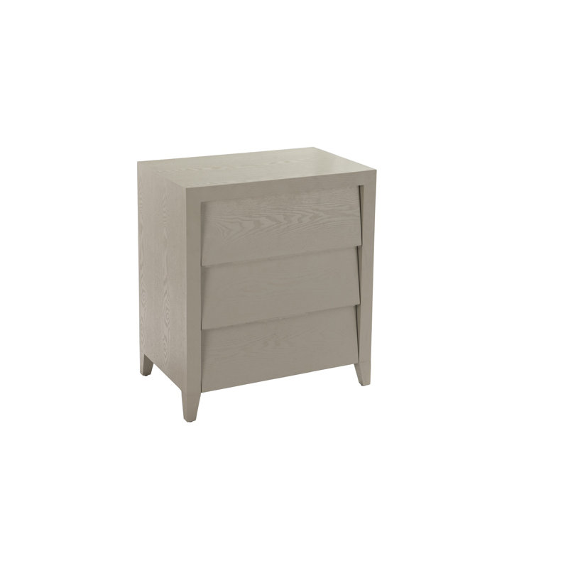 Adin 70 cm W Chest of 3 Drawers, Ceramic Grey