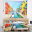Tapisserie burano de canal de venice de couleur paysage island-28486713