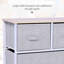 Commode de rangement horizontale - Gris idéale pour ranger l'équipement d'entraînement et les articles de chambre à coucher à 5 tiroirs