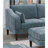 Contemporary 5Pcs Modular Sectional Set One Arm Chairs Armless Chair Ottoman L-Shaped Sectional Mineral Morgan Fabric-1924746821