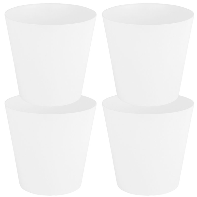 Wham Studio Round Planter Cover, 28cm H x 30cm W x 30cm D, White
