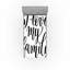 Ensemble de 2 draps-housse Ambesonne «Say My Love Calligraphy» noir et blanc-106746402