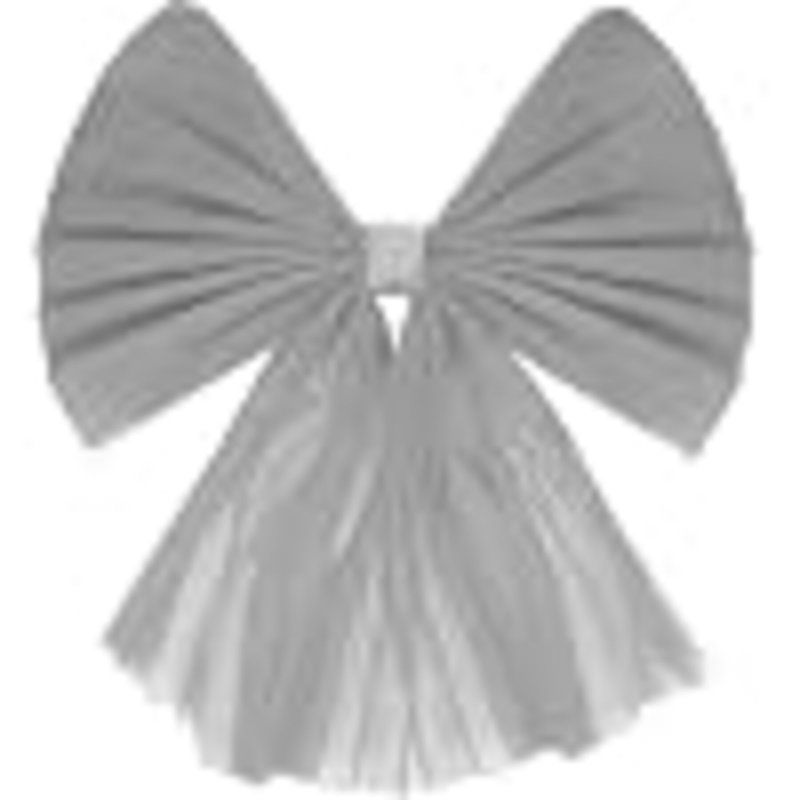 No Holiday Shaped Ornament, 35 cm x 22cm x 5cm, Silver