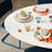 Flow Oval with Steel Base Dining Table