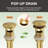 Elevated Modern Single - Handle Bathroom Faucet Featuring Geometric Cut Decor-124871832-124871835