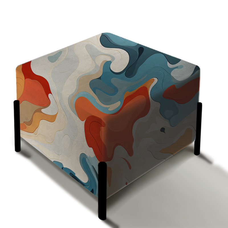 Repose-pieds bleu et rose Nomad Camo Elegance - Camouflage