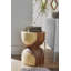 Chamcha Wood Hour Glass End Table