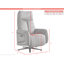 Devony 85cm Wide Swivel Zero Gravity Recliner-778185790