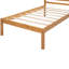 Base de lit plateforme simple avec tête de lit, base à lattes de bois, sans sommier, support incassable en chêne,-1851778555