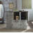 BAR TABLE W/MARBLE TOP