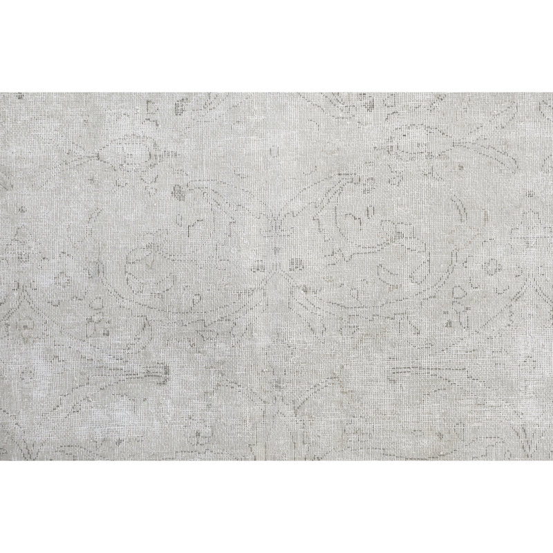 Tapis ivoire et bleu noué à la main de haute qualité