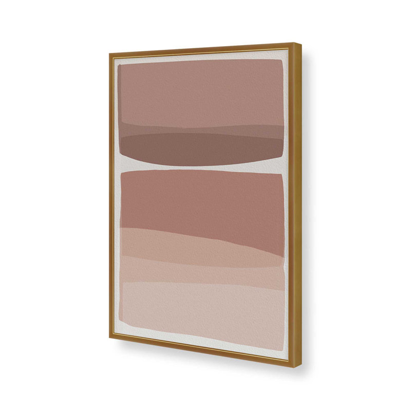 «Modern Blush» par Garima Dhawan, reproduction d'art sur toile, H 24 po x l 18 po, Doré
