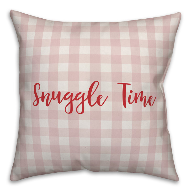  Coussin Snuggle Time, Housse de coussin, Rose / Rouge