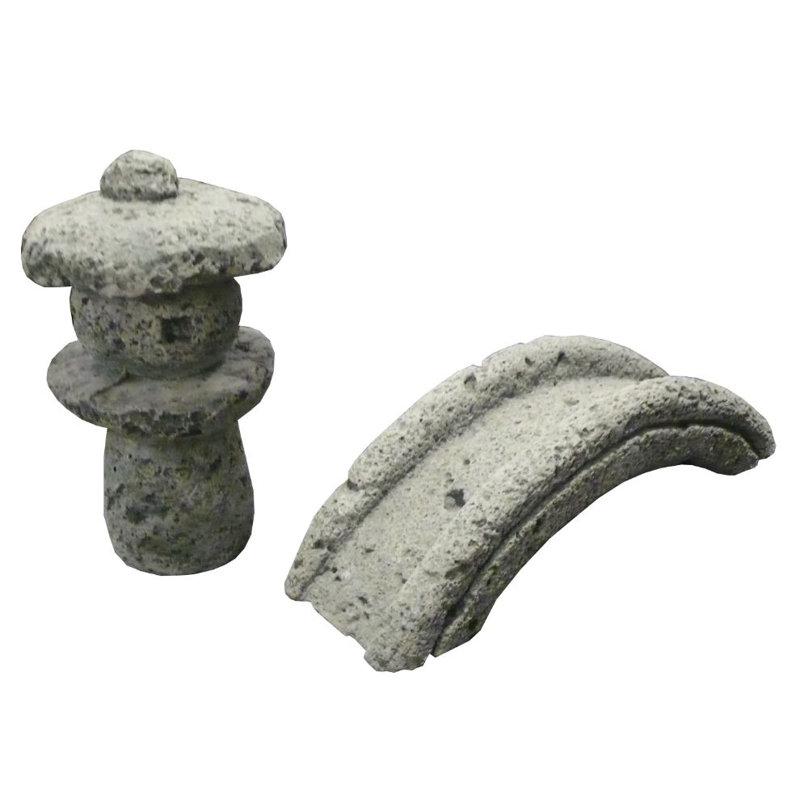 2 Piece Tranquility Garden Statue Set, Alpine Stone