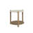 Stone Top End Table - Toffee