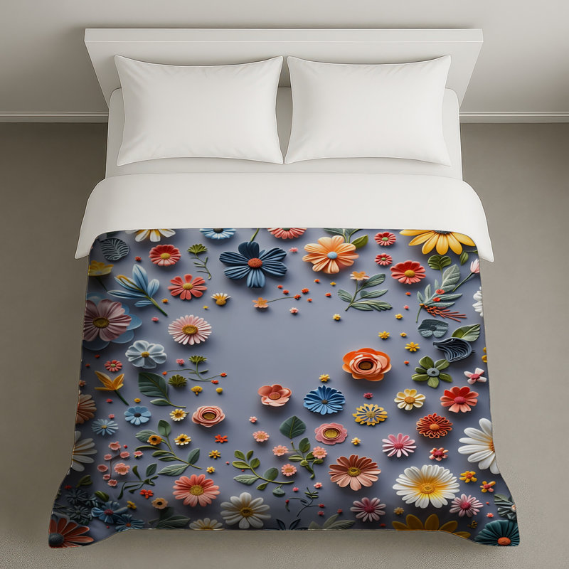 Housse de couette Floral Bedding, Très grand lit