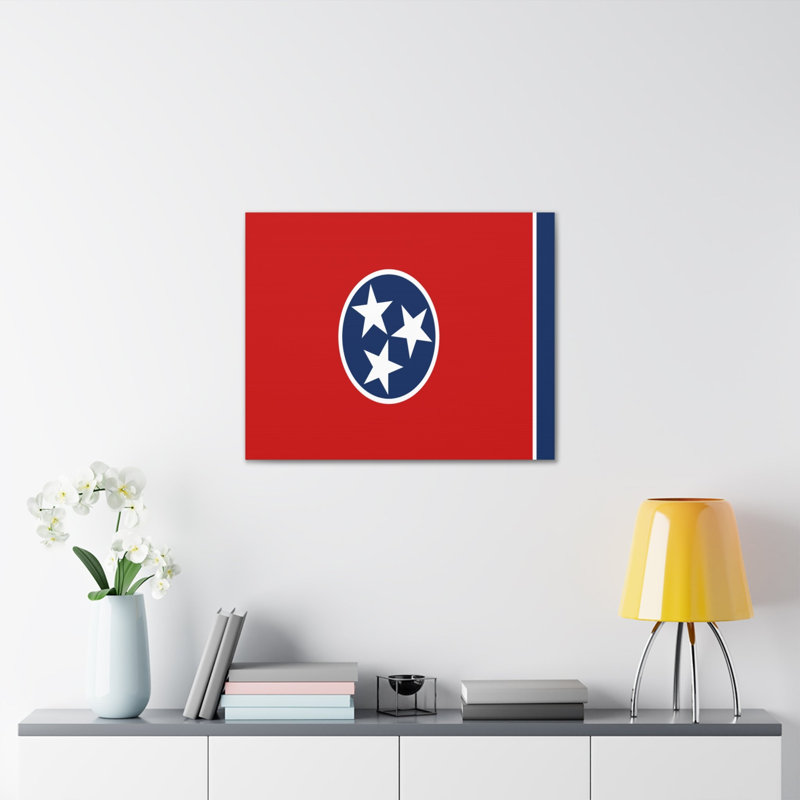 " Tennessee State Flag ", 18" H x 24" W