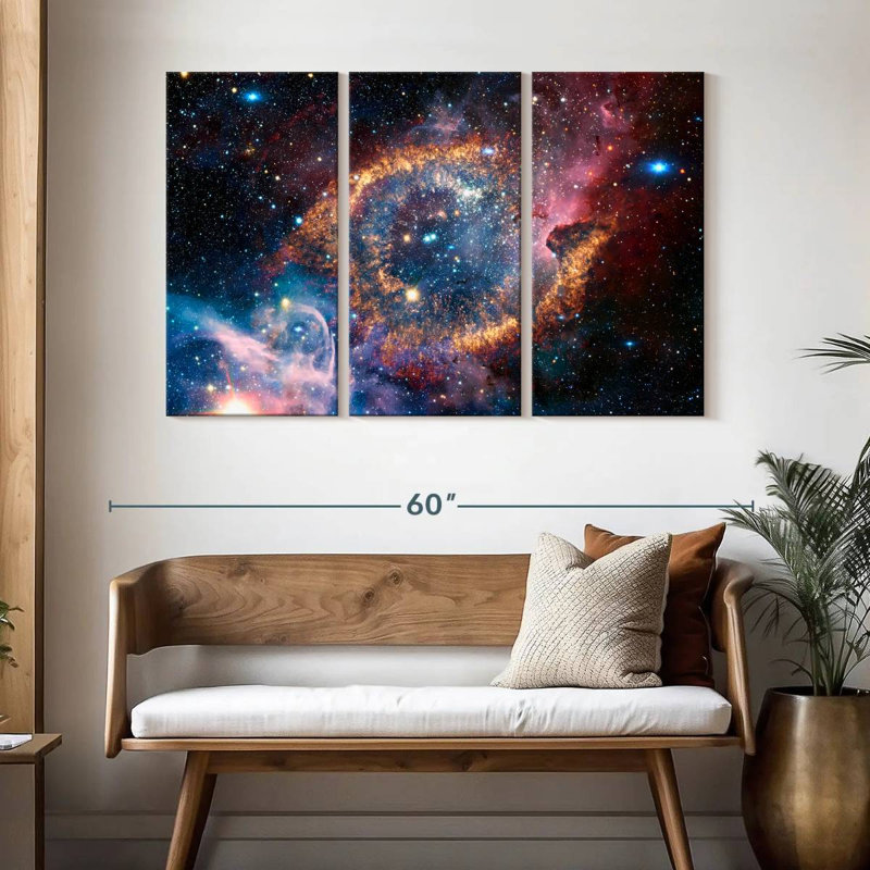 Oberle Helix Planetary Nebula, 32" H x 50" W