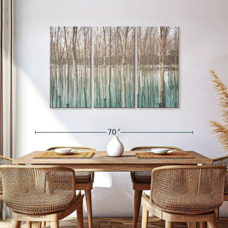 Harnek Ticino River Birch Trees, 36" H x 57" W