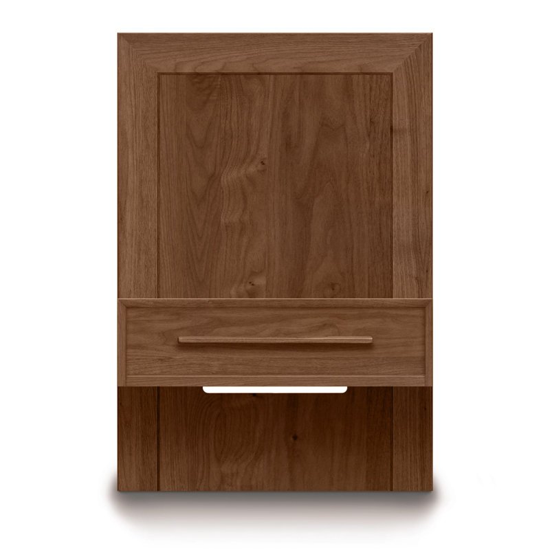 Moduluxe 24'' W Solid Wood Nightstand, Conventional, Saddle Cherry