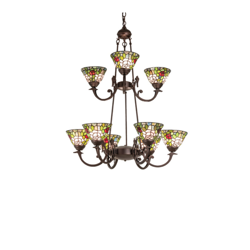 Tiffany Roman 9 - Light Chandelier