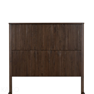 King Size Solid Wood Bed Accessories Package, Including Part 1, Part 9, And Part 8.Walnut