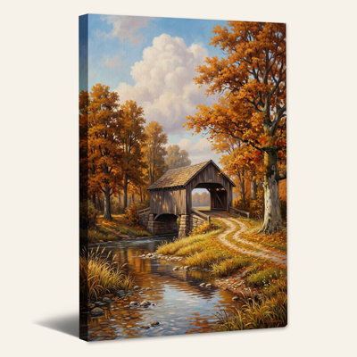 Art mural sur toile, "Pont couvert"