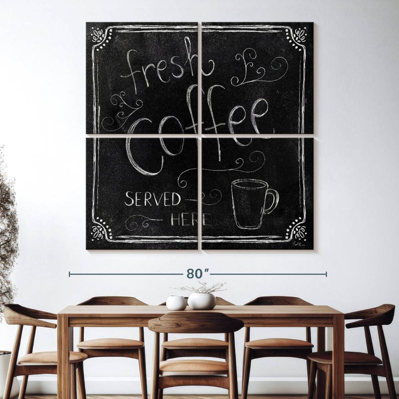 Plaque murale Kema Fresh Coffee Served Here