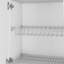 Armoire de cuisine murale Verona avec support à vaisselle et tablettes - blanc-53406393