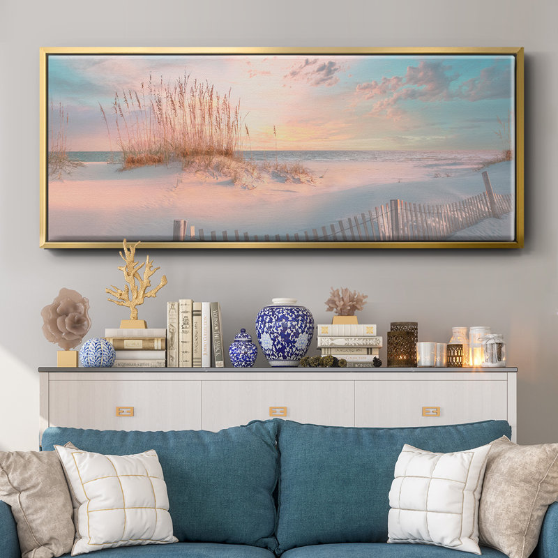 «Through The Sea Grass», toile encadrée, H 20 po x l 50 po