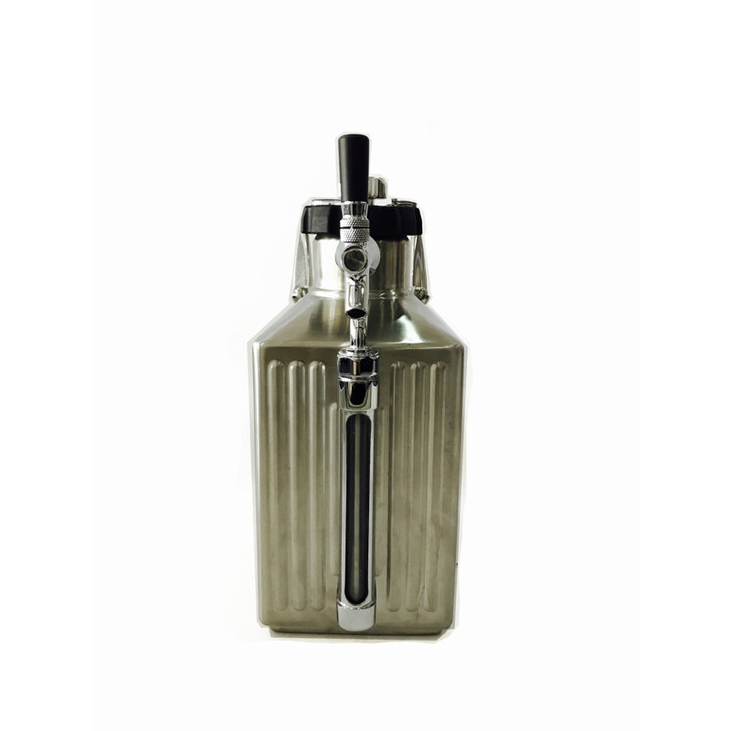 Acier inoxydable 128 oz Growler pressurisé, Brosse