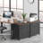 2-Drawer Lateral File Cabinet, Rustic Wood Filing Cabinet For Home Office, A4/Letter Size, Printer Stand With Storage & Heavy-Duty Steel Frame