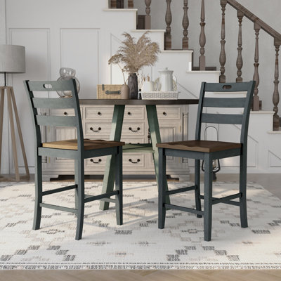 Gaspar Solid Wood 24'' Counter Stool