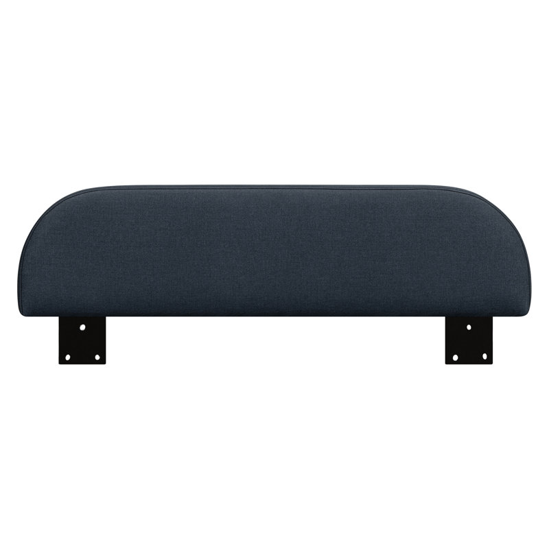Upholstered Twin/Full Bed Guardrail, Performance Navy Eco-Twill