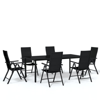 Kedans Rectangular 6 - Person 78.7" Long Dining Set
