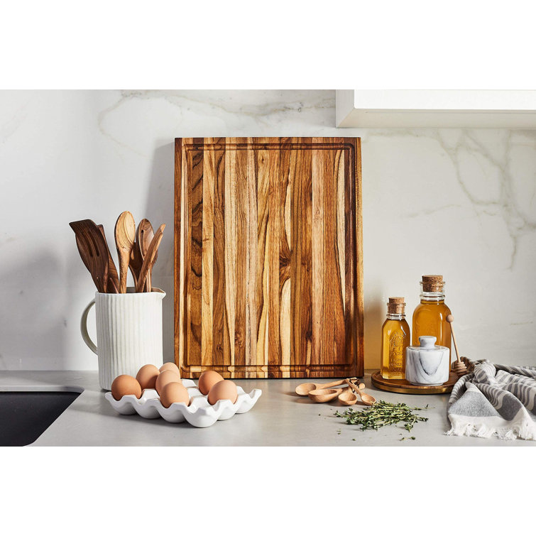 Bassetts Large Thick Maple Wood Cutting Board For Kitchen With